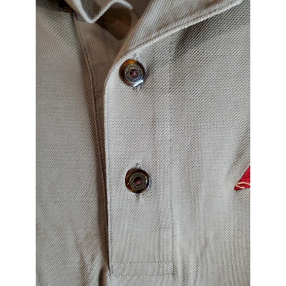 Budweiswer Clydesdales Gold Tri-Mountain Polo Shirt 100% Mercerized Cotton Large - Picture 8 of 8